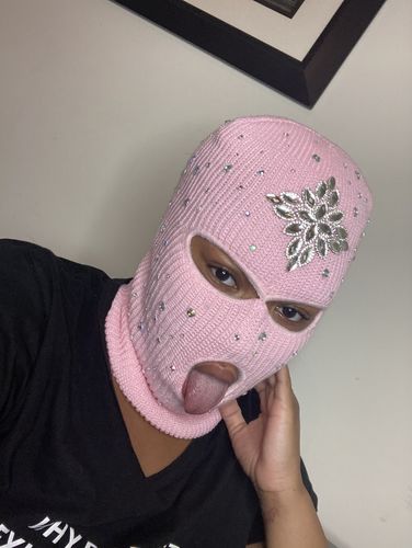 Customer photo review of Grunge Solid Color Knitted Ski Mask