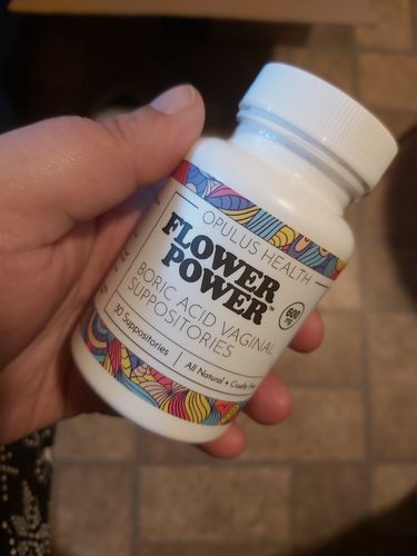 Customer photo review of Flower Power® Boric Acid Suppositories for Odor and Balance (30ct/ea)