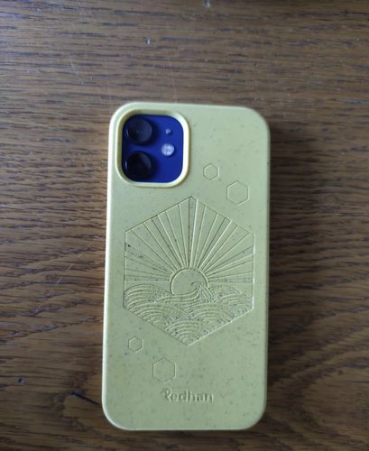 Customer photo review of Eco Friendly iPhone 12 Mini Phone Case - Sunset in Yellow