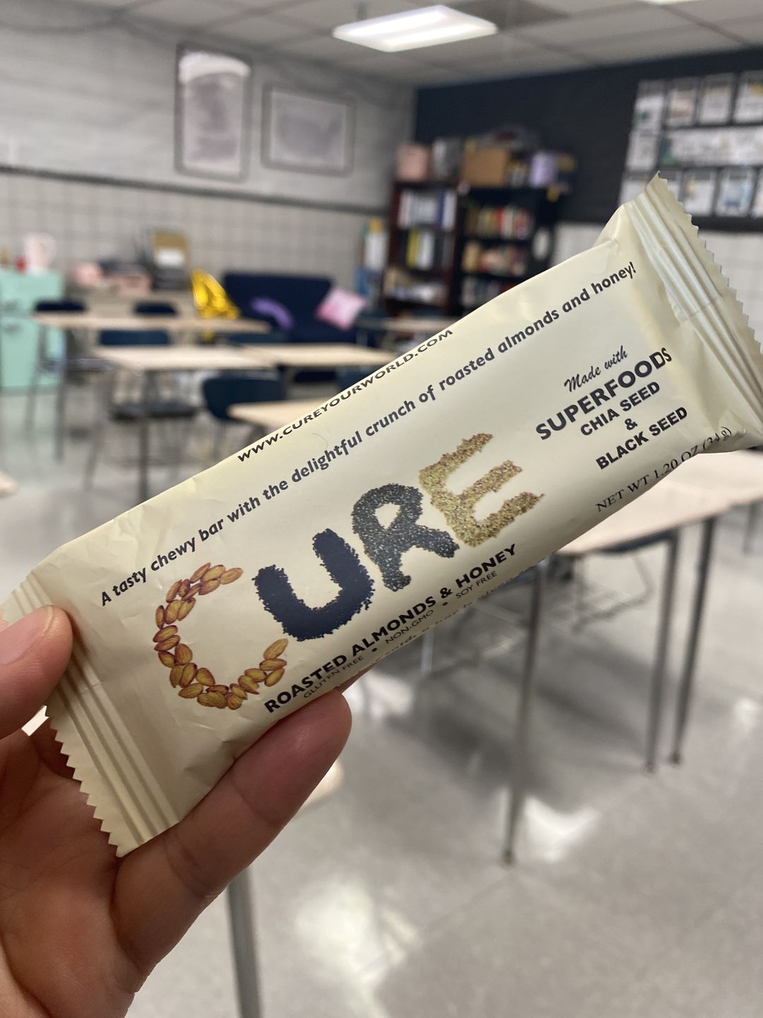 Customer photo review of Roasted Almonds & Honey - 12 Single Bars