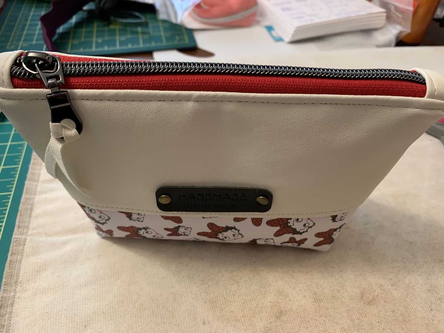 Customer photo review of Marilyn Red  - #5 Gunmetal Nylon Coil Zipper Tape