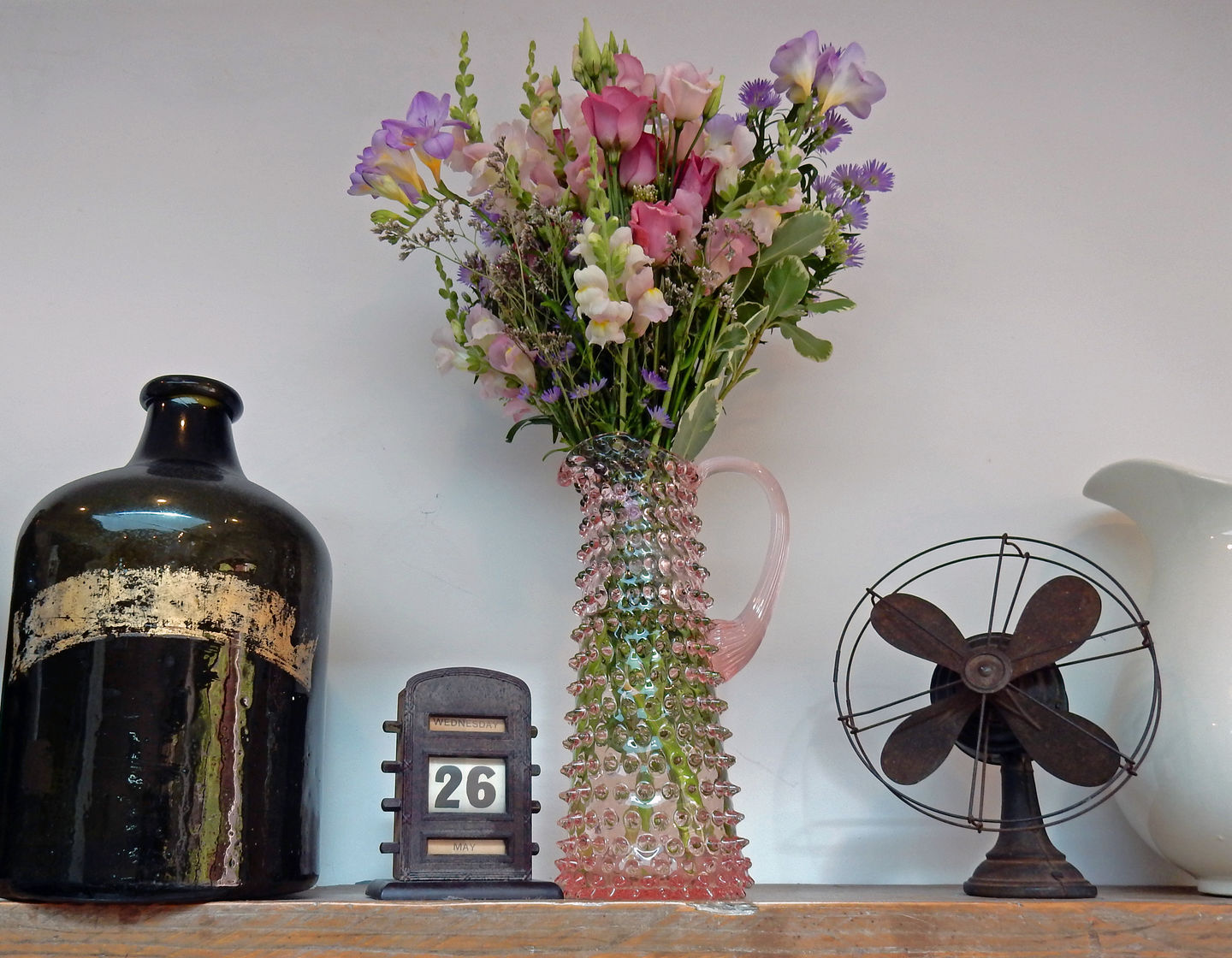 Customer photo review of Rosaline Hobnail Jug Tall