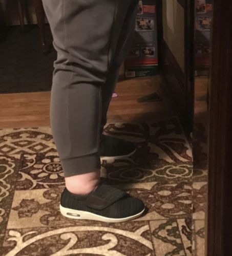 Customer photo review of HealthyFit™ Wide Adjusting Soft Comfortable Diabetic Shoes, Orthopedic Walking Shoes [Limited Stock]