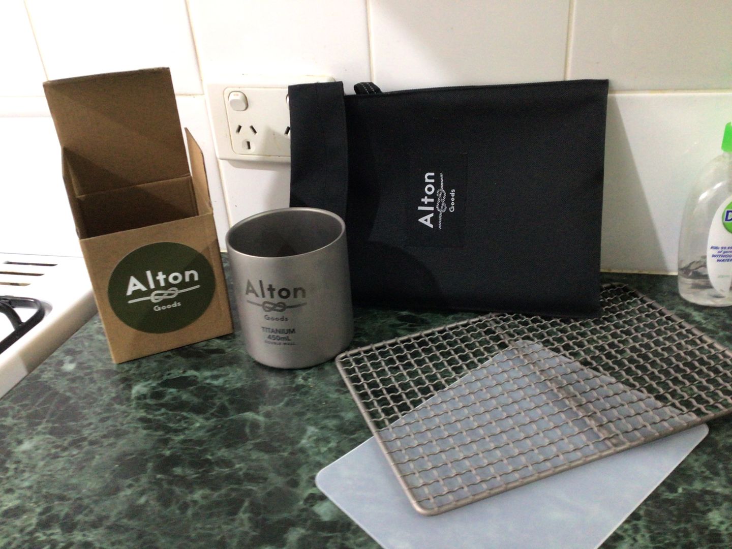 Customer photo review of Titanium Double-Wall Mug 450mL