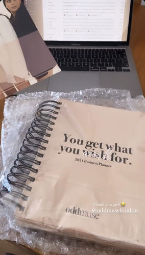 Customer photo review of You Get What You Work For 2021 Planner