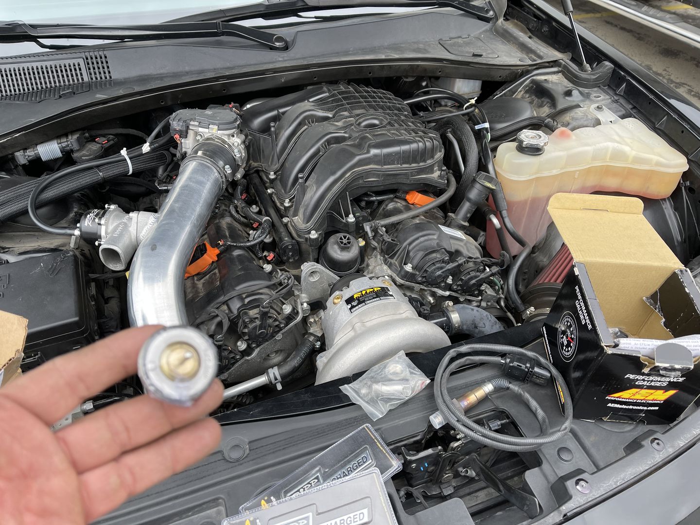 Customer photo review of Pentastar 3.6 180 deg Thermostat