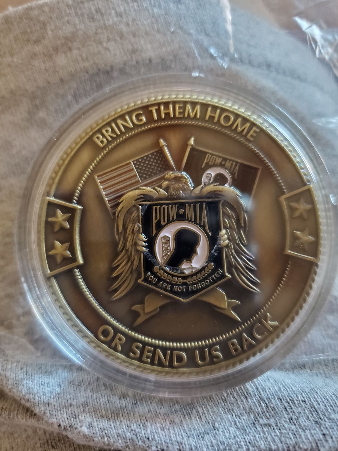 Customer photo review of POW*MIA Memorial Coin