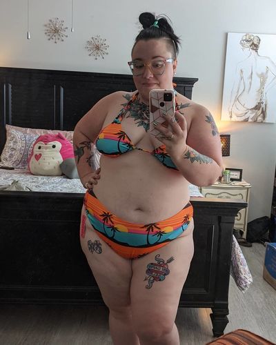 Customer photo review of Sunset Triangle Top