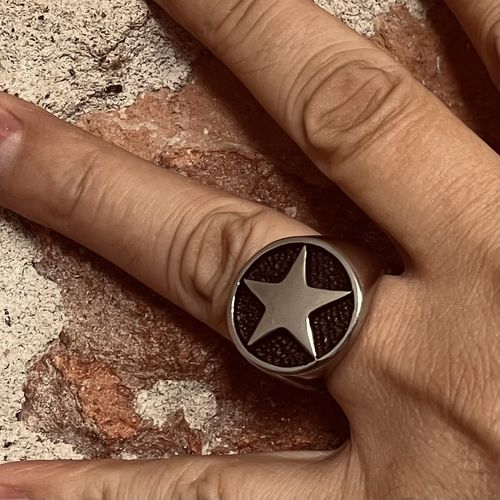 Customer photo review of STAR STAMP RING