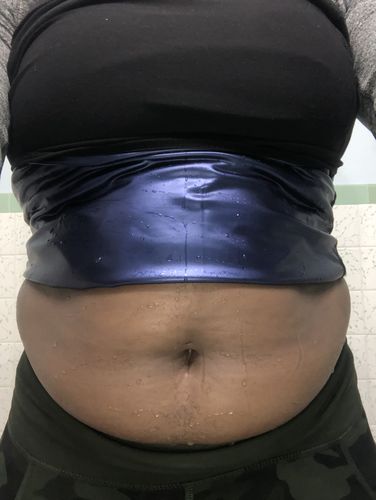 Customer photo review of Women's Heat Trapping Waist Toner