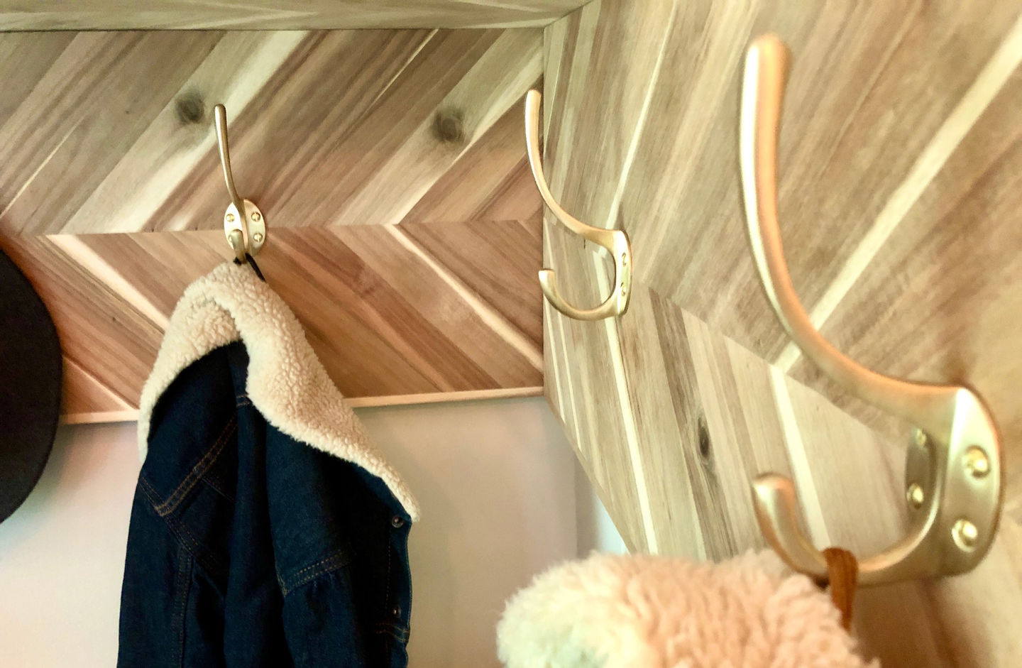 Customer photo review of Classic Brass Hat & Coat Hook