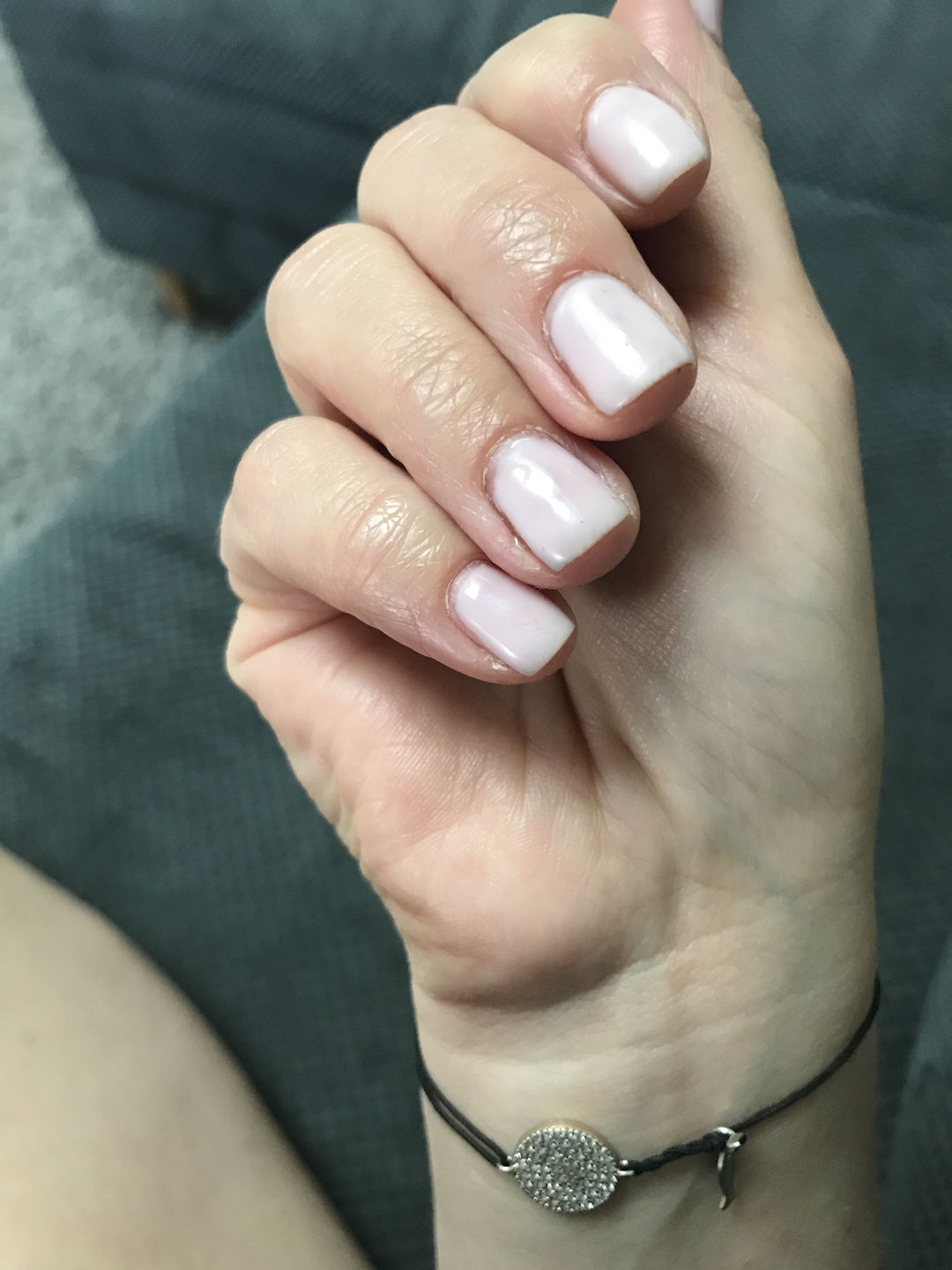Customer photo review of Semilac Extend Base 803 Delicate Pink 5 in 1 UV Gel Polish 7 ml