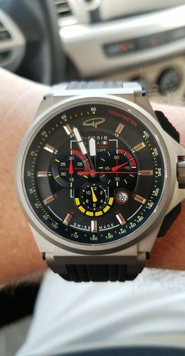 Customer photo review of Strat-3 - Black Titanium Swiss Sport Chrono Watch (LTD)
