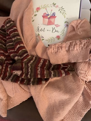 Customer photo review of Ladies Mystery Knitting Box