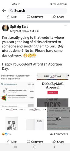 Customer photo review of Bag of Dicks - Sent Anonymously