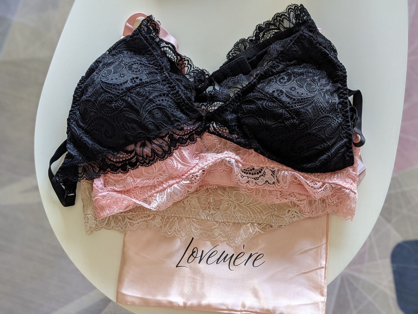 Customer photo review of Avery Dove Nursing Bralette