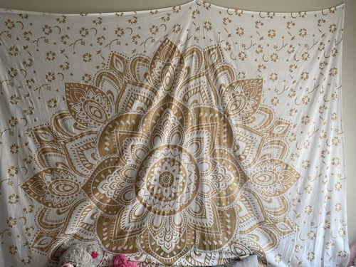 Customer photo review of Large Flower Tapestry