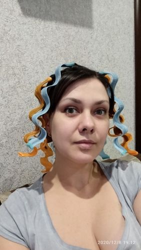 Customer photo review of Heatless Curlers