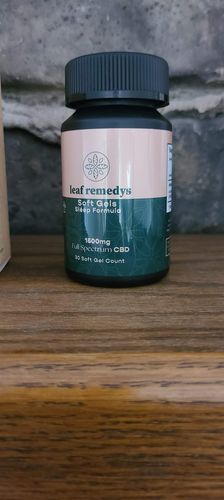 Customer photo review of 1500mg CBD Soft Gels sleep formula