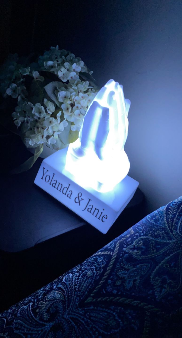 Customer photo review of Eternal Light Praying Hands