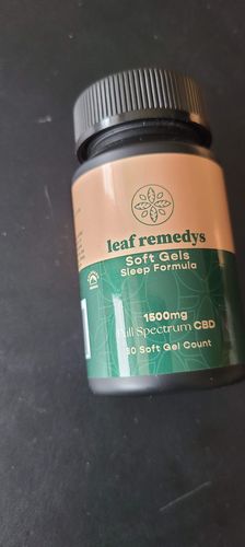 Customer photo review of 1500mg CBD Soft Gels sleep formula