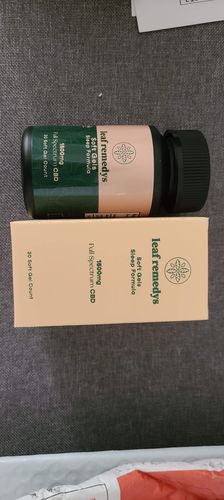 Customer photo review of 1500mg CBD Soft Gels sleep formula