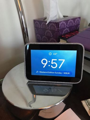 Customer photo review of Lenovo Smart Clock, With Google Assistant