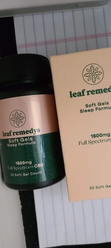 Customer photo review of 1500mg CBD Soft Gels sleep formula