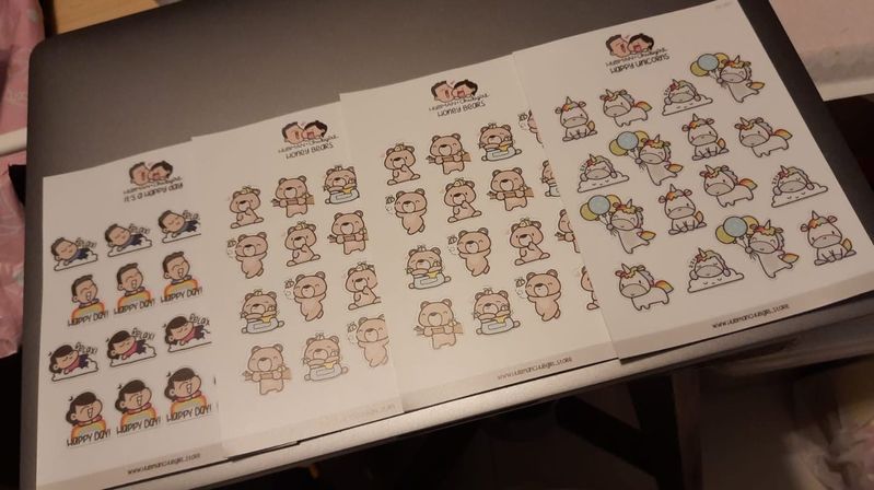 Customer photo review of Honey Bears Planner Stickers