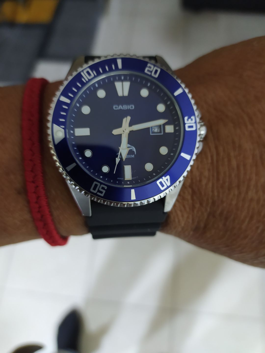 Customer photo review of Reloj Casio Submariner Marlin Duro MDV-106B-2AVCF Azul Buceo [EXCLUSIVO]