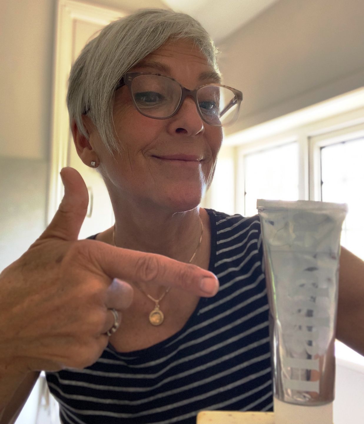 Customer photo review of Happier Toothpaste