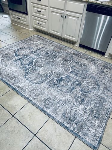Customer photo review of Distressed Vintage Kendra Ash Area Rug