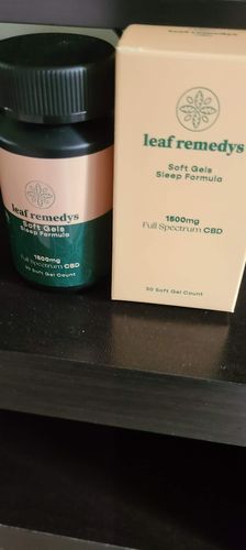 Customer photo review of 1500mg CBD Soft Gels sleep formula