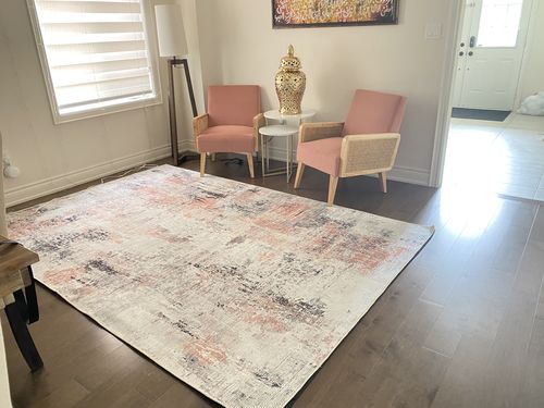 Customer photo review of Abstract Celine Blush Rug