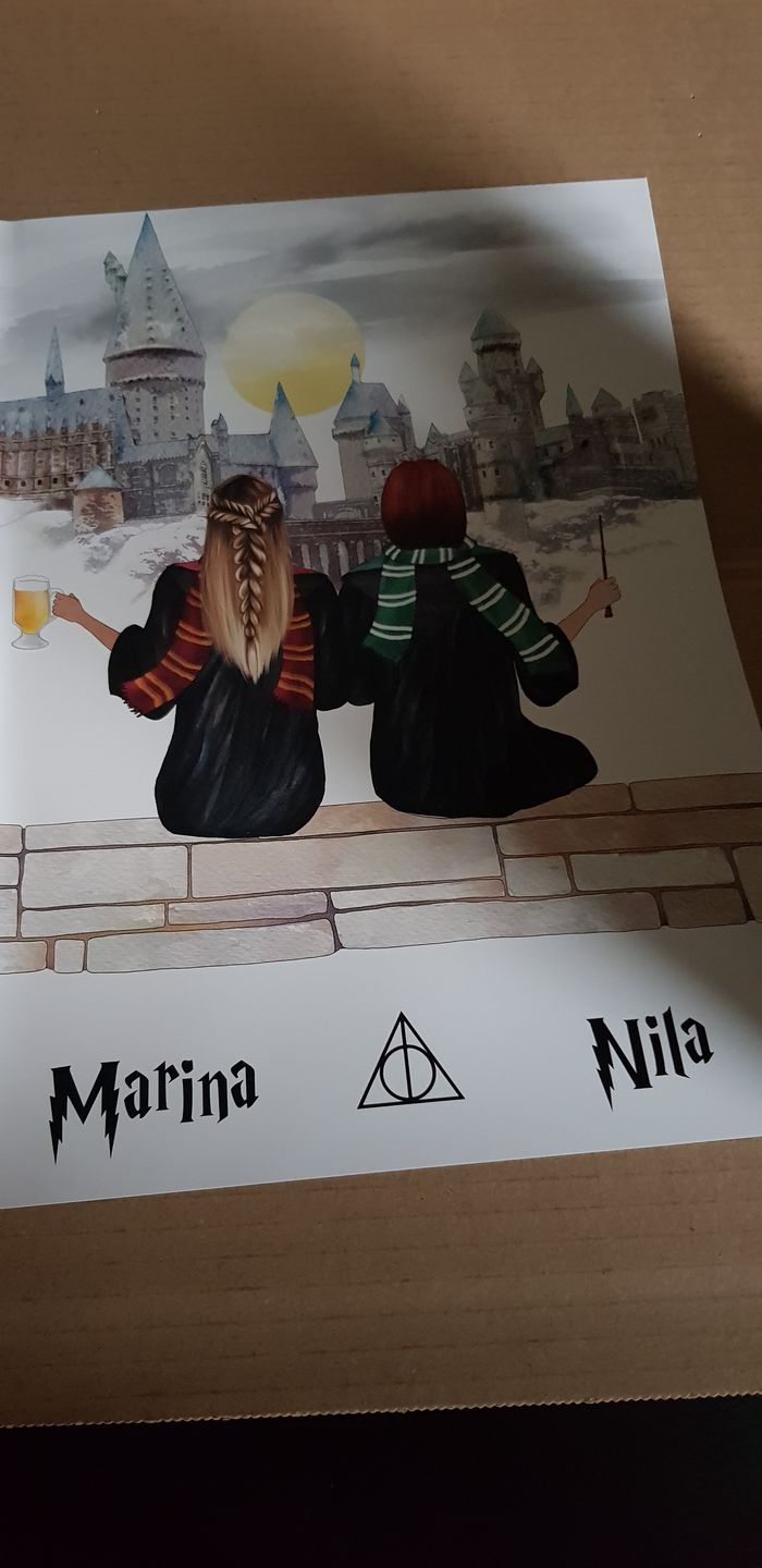 Customer photo review of Zauberinnen/Zauberer - Personalisiertes Poster
