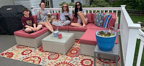 Customer photo review of Aurora U-Shape Sofa Set - 7 Pieces