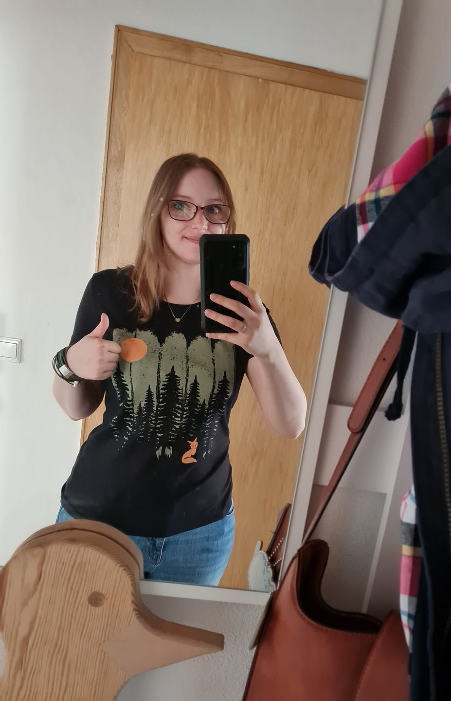 Customer photo review of FUCHS IM WALD KHAKI - Bio Damen Shirt