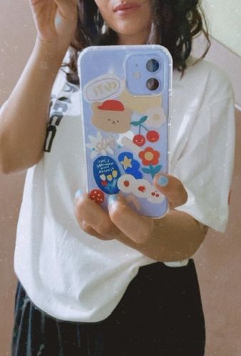 Customer photo review of Cute Print Transparent Phone Case