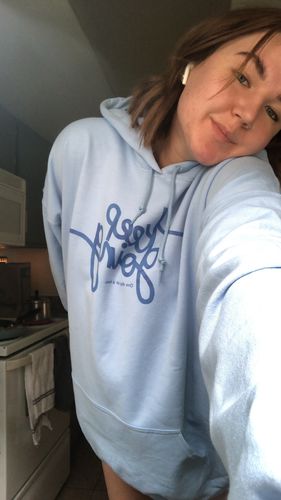 Customer photo review of Keep Going (100% of net profits to American Foundation for Suicide Prevention) -- Hoodie