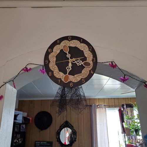 Customer photo review of WEASLEY WALL CLOCK WITH SPOONS