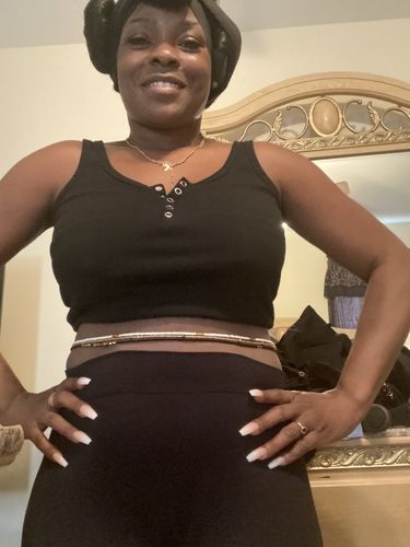 Customer photo review of Gold Coast Crystal Waist Beads