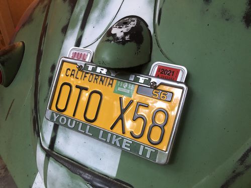 Customer photo review of 1958 CALIFORNIA LICENSE PLATE 6"x12" (156.5mm x 305mm)