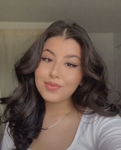 Customer photo review of Heatless Hair Curling Kit in Lilac