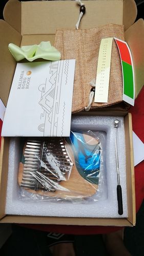 Customer photo review of 2021 New 17/21 Keys Hluru Blue Ocean Resin Whale Dolphin kalimba