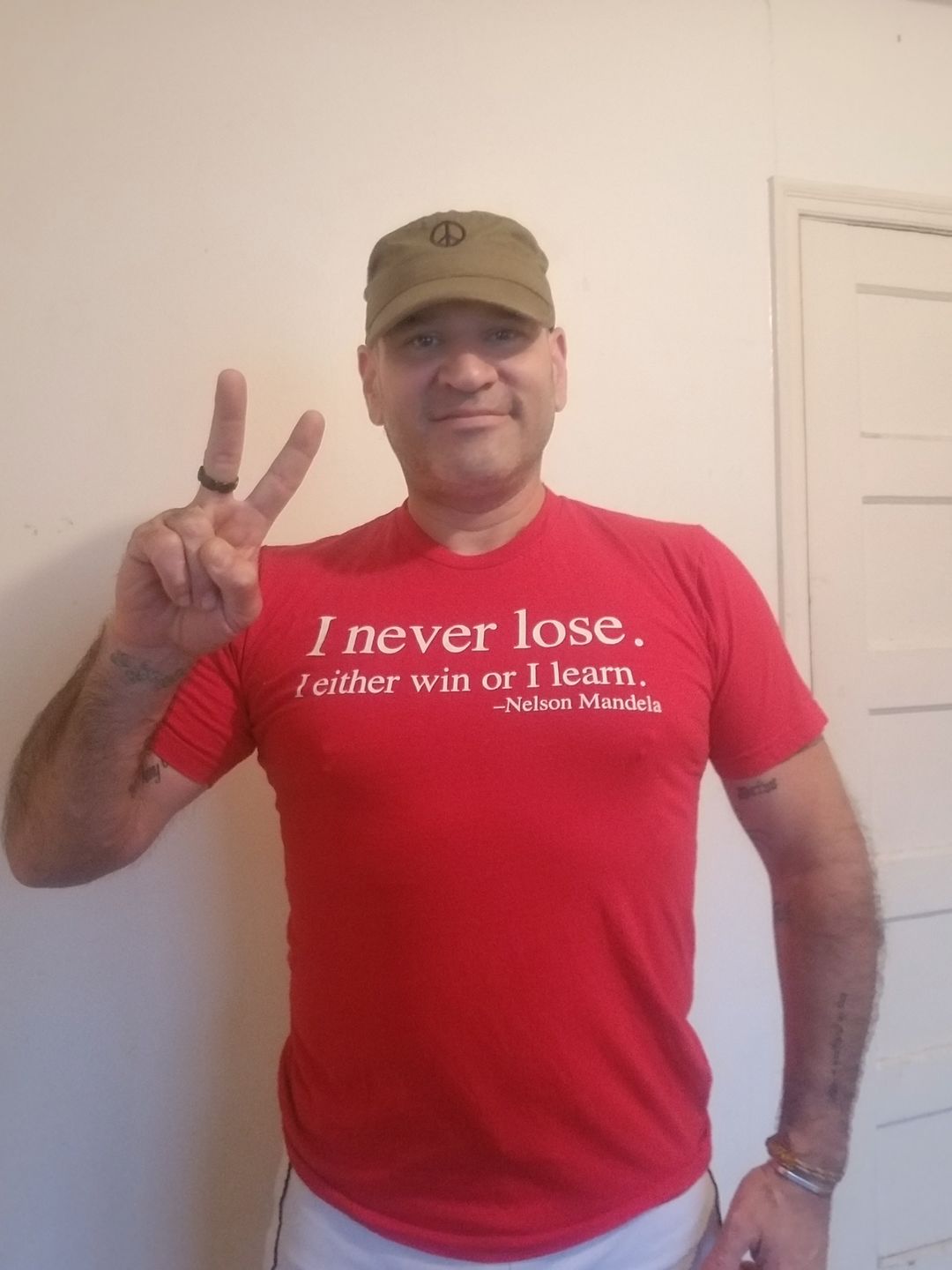Customer photo review of I Never Lose -Nelson Mandela