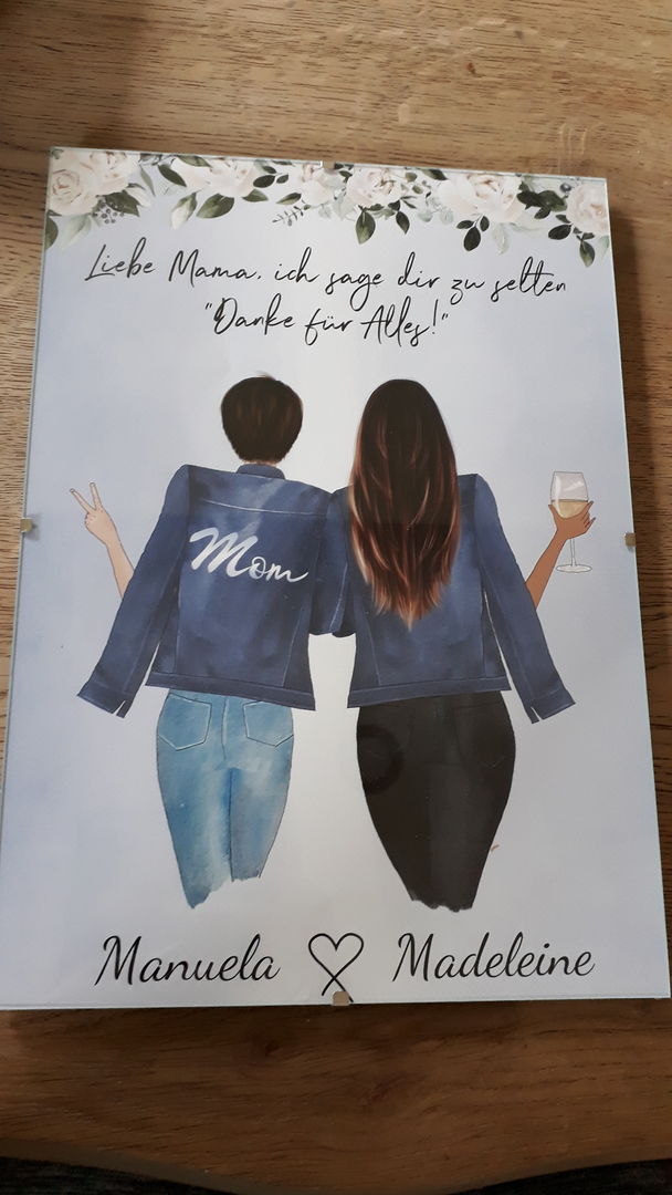 Customer photo review of Mutter & Tochter - Personalisiertes Poster