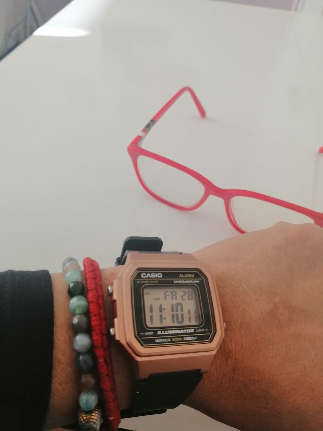 Customer photo review of Reloj Casio Vintage W-217HM-5AVDF Rosado
