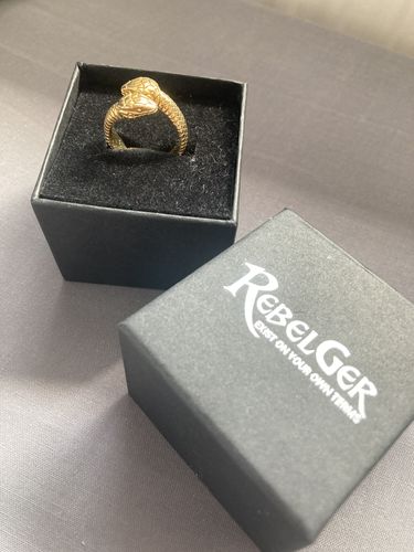 Customer photo review of TWO HEADED SNAKE RING