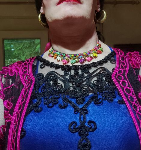 Customer photo review of Bohemian Vintage Elephant Pendant Beach Necklace