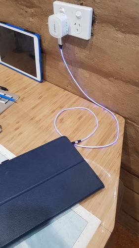 Customer photo review of Your LED Go To Cable - Charges All Your Devices